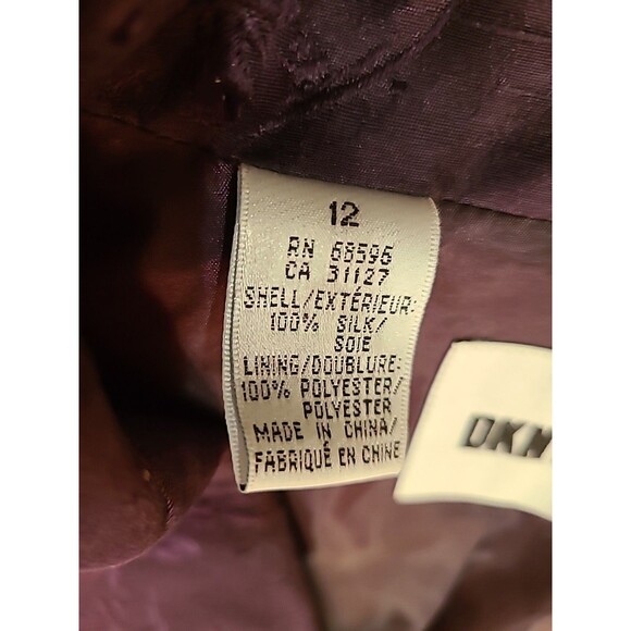 Vintage Y2K Womens 12  Silk Floral Over Coat Jacket & Pants  Suit Purple Fairy - Picture 6 of 16